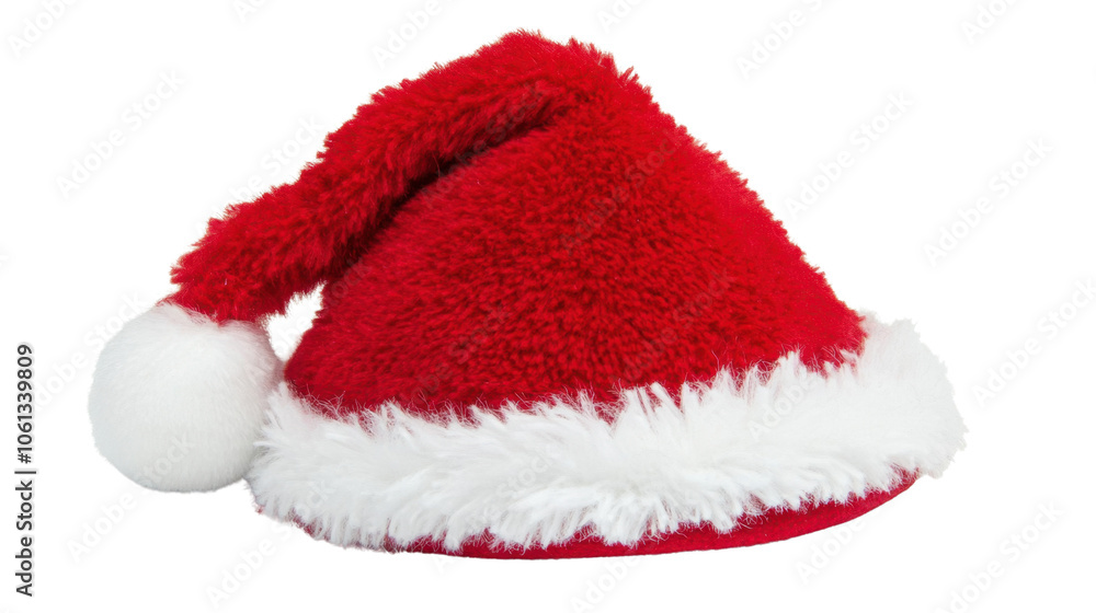 Cozy Red Christmas Hat with White Trim Cozy Red Christmas Hat with White Trim