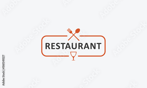 Restaurant logo design vector template