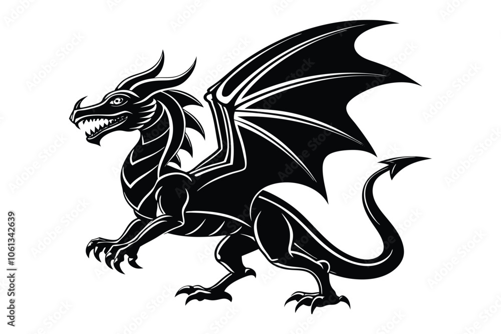 custom made wallpaper toronto digitaldragon tattoo design with white background