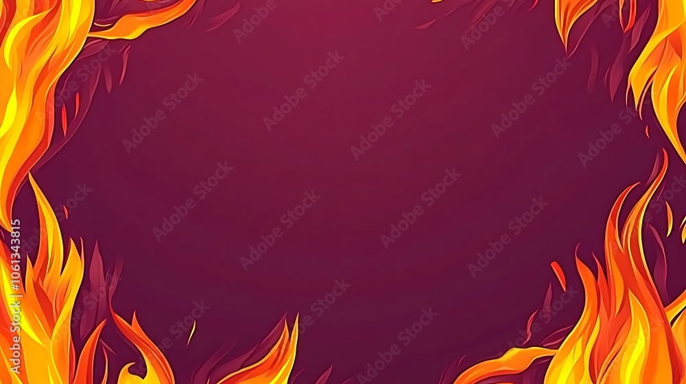 Fire Frame Background Simple Neutral Background with Free Space for Design Fire Frame Background Simple Neutral Background with Free Space for Design