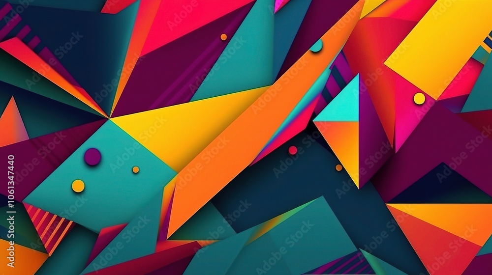 Vibrant Modern Geometric Background Design Vibrant Modern Geometric Background Design