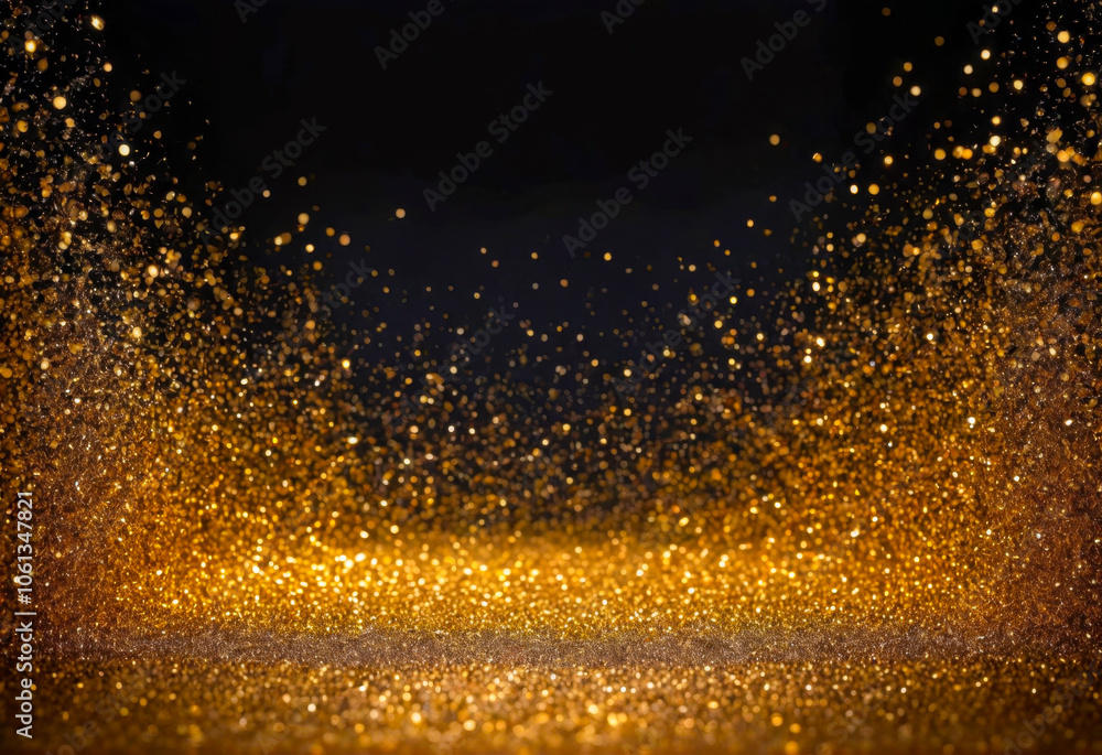 Fototapeta premium Golden Glitter Background.