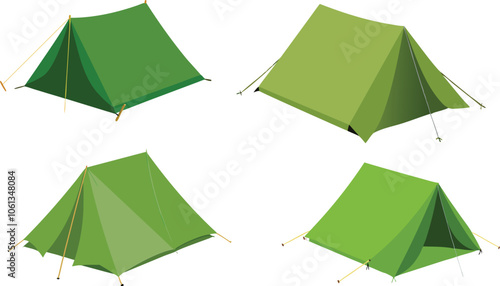 Camping travel tent equipment cartoon ,vector illustration .graphic design