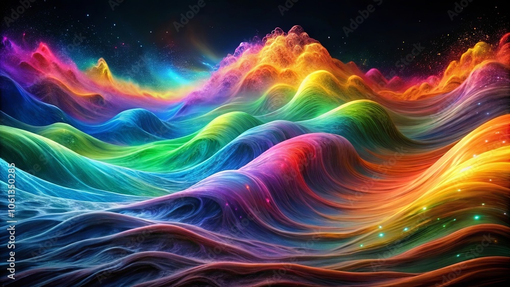A Symphony of Vibrant Hues Dancing Across a Cosmic Canvas, A Surreal Landscape of Intertwined Colors and Celestial Dust A Symphony of Vibrant Hues Dancing Across a Cosmic Canvas, A Surreal Landscape of Intertwined Colors and Celestial Dust