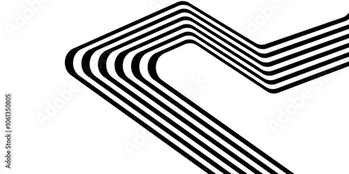 Abstract perspective line stripes with 3d dimensional effect.