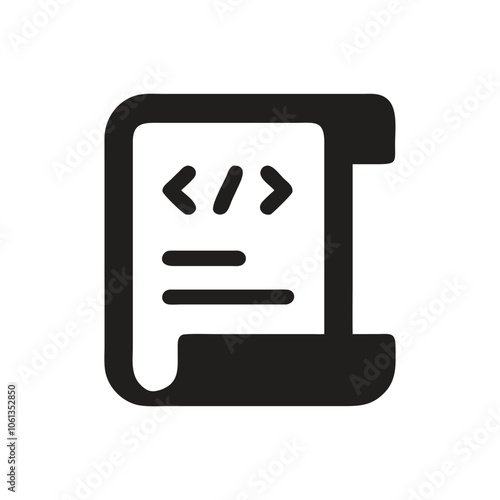 Script With Code Snippet Icon