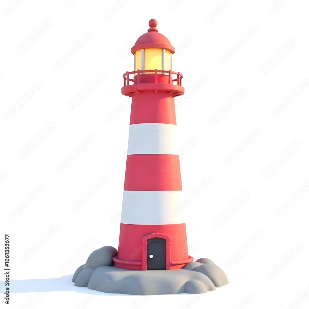 lighthouse on white background lighthouse on white background