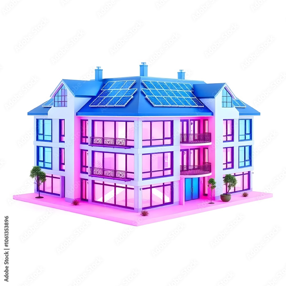 3d render of a modern building 3d render of a modern building