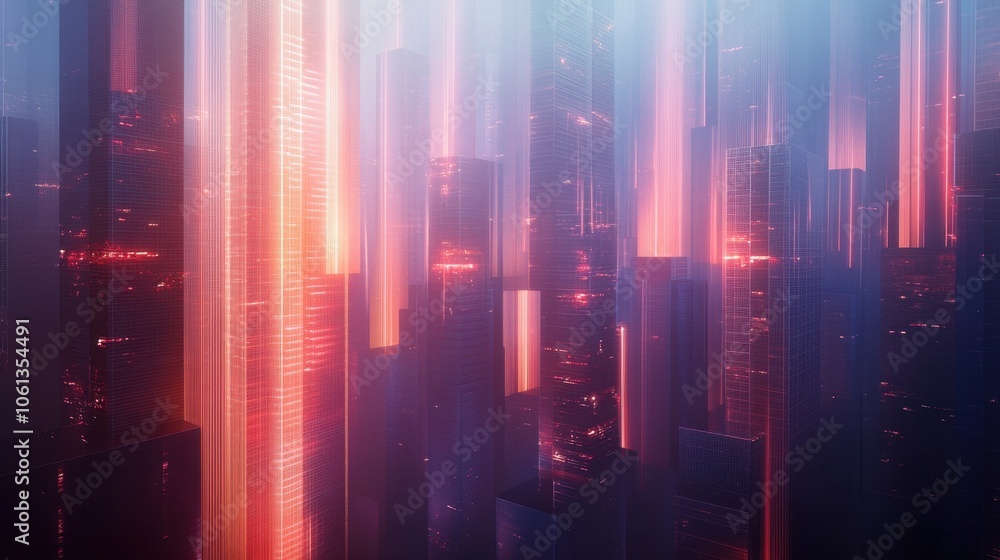 Futuristic Metropolis - Neon Lights and Skyscrapers in a Vibrant Cityscape Futuristic Metropolis - Neon Lights and Skyscrapers in a Vibrant Cityscape