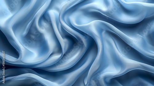 Abstract Blue Fabric Background