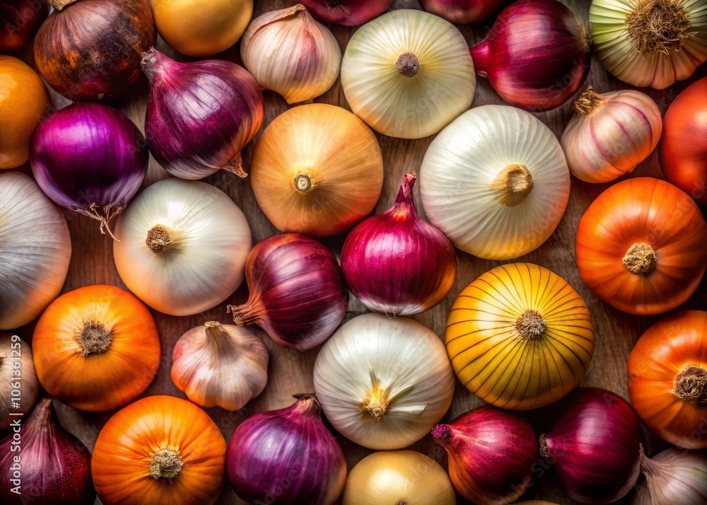 High Depth of Field Photo of Fresh Onions from Above - Culinary Ingredients, Organic Vegetables, Healthy Cooking, Food Photography, Kitchen Decor, Farm Fresh Produce, Gourmet Cooking High Depth of Field Photo of Fresh Onions from Above - Culinary Ingredients, Organic Vegetables, Healthy Cooking, Food Photography, Kitchen Decor, Farm Fresh Produce, Gourmet Cooking