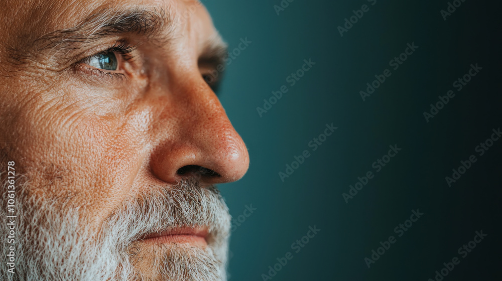 close up portrait of elderly man with thoughtful expression, showcasing his detailed features and wisdom. soft background enhances emotional depth of image close up portrait of elderly man with thoughtful expression, showcasing his detailed features and wisdom. soft background enhances emotional depth of image