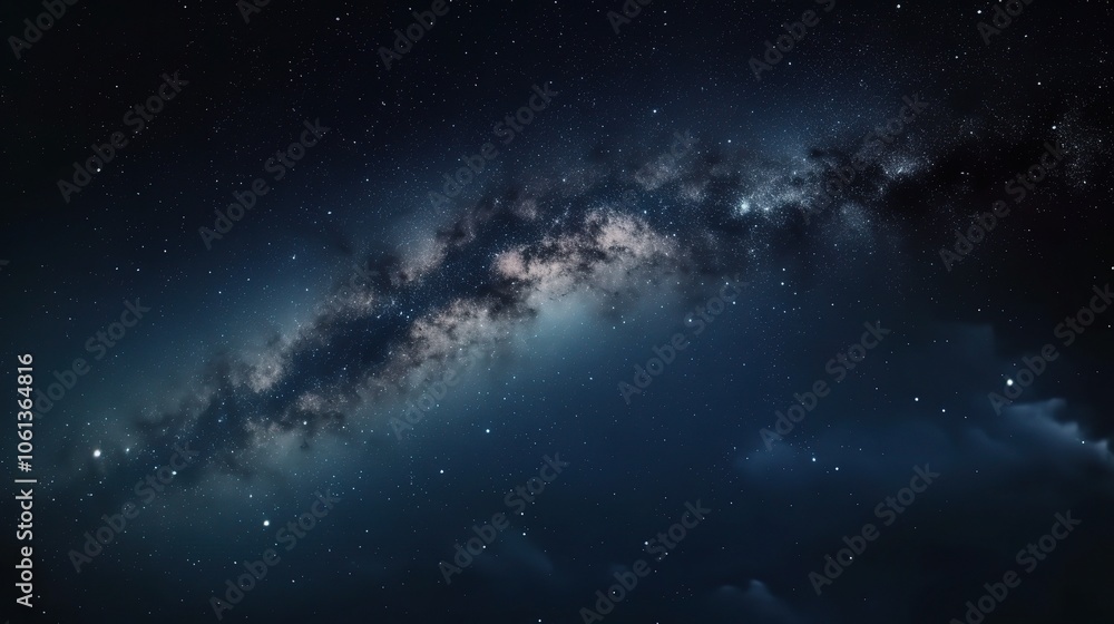 Starry Night Sky with Twinkling Stars Starry Night Sky with Twinkling Stars