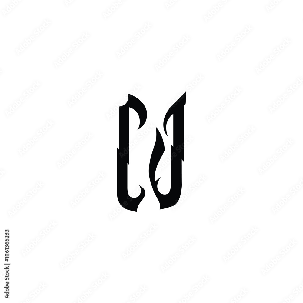 CJ monogram logo design letter text name symbol monochrome logotype alphabet character simple logo CJ monogram logo design letter text name symbol monochrome logotype alphabet character simple logo