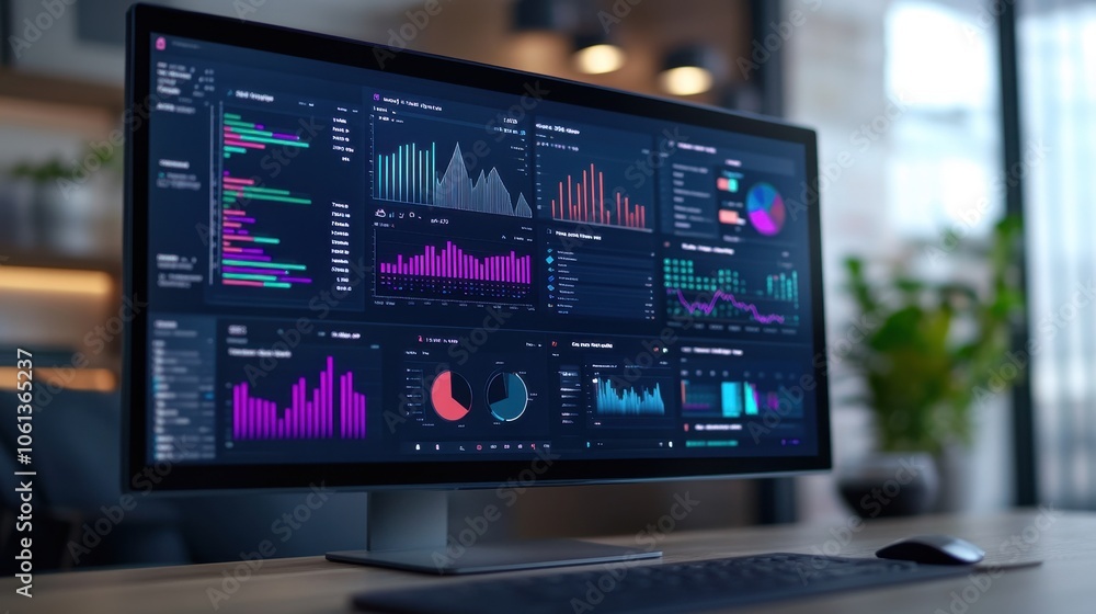 Advanced Data Analytics Dashboard with Colorful Charts and Graphs Advanced Data Analytics Dashboard with Colorful Charts and Graphs
