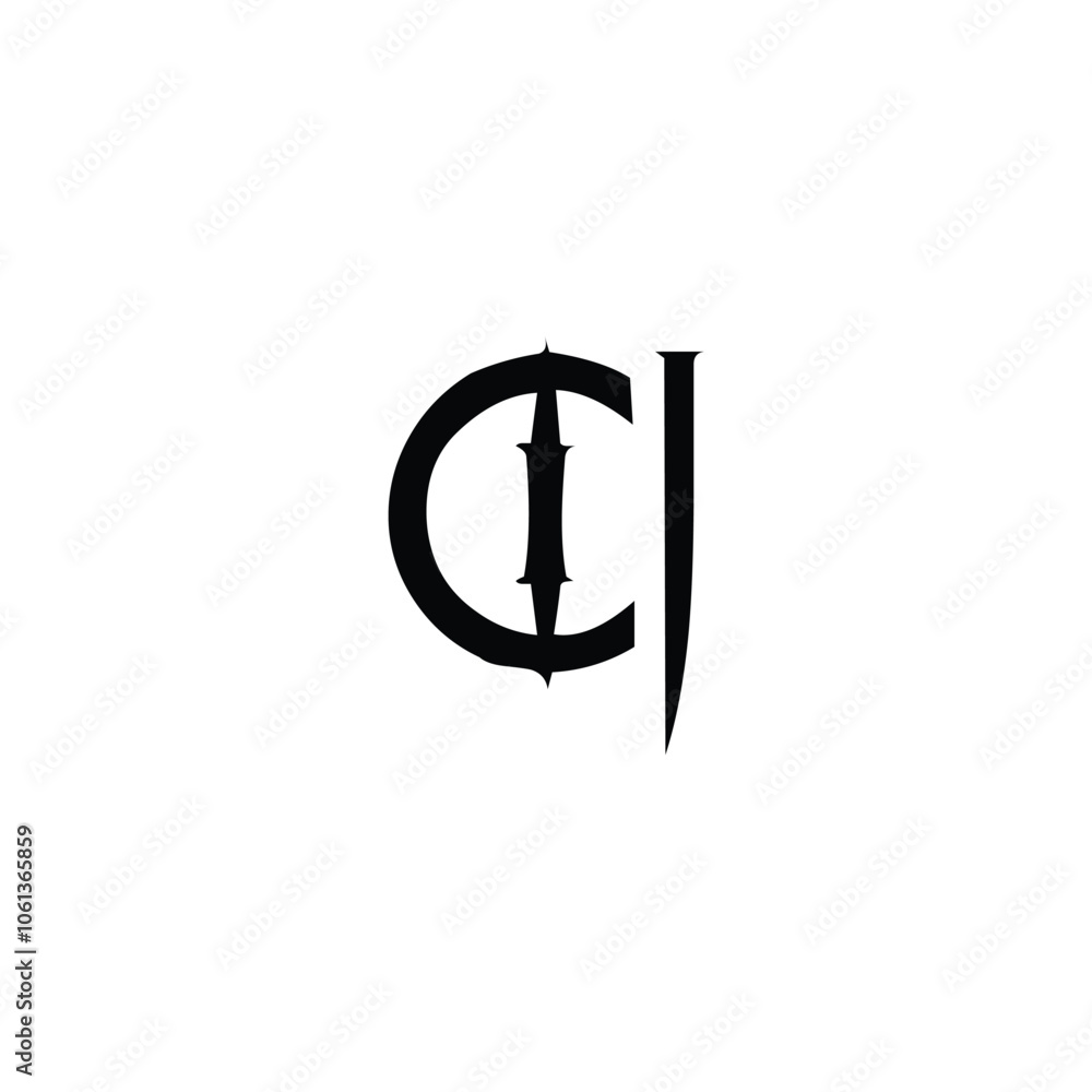 CJ monogram logo design letter text name symbol monochrome logotype alphabet character simple logo CJ monogram logo design letter text name symbol monochrome logotype alphabet character simple logo