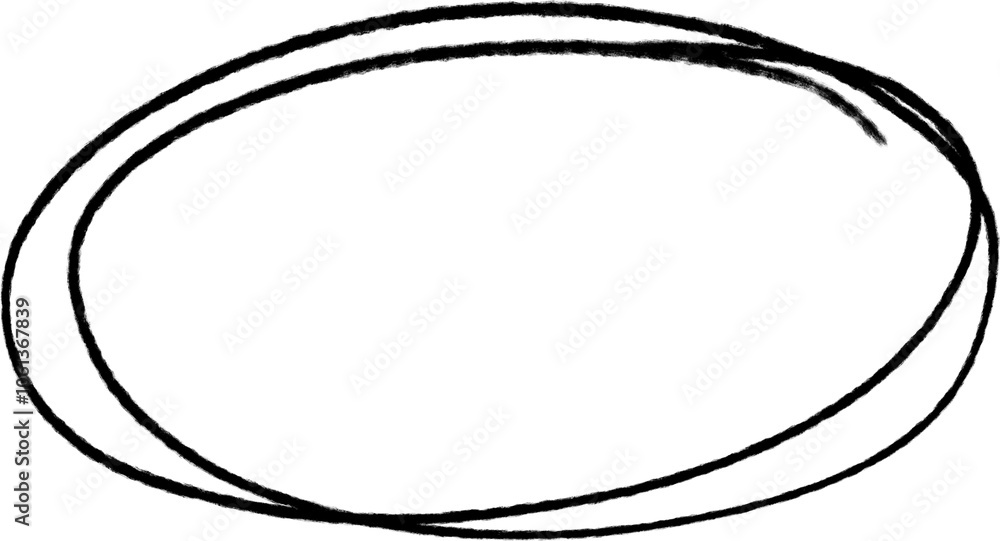 Hand drawn sketch line oval and circle doodle. design decoration elements Hand drawn sketch line oval and circle doodle. design decoration elements