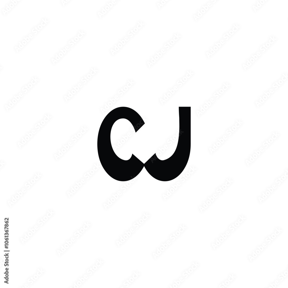 CJ monogram logo design letter text name symbol monochrome logotype alphabet character simple logo CJ monogram logo design letter text name symbol monochrome logotype alphabet character simple logo