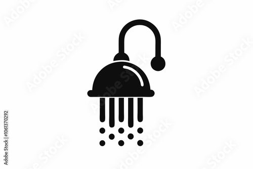 shower bathroom restroom toilet wc clean solid glyph,Vector icon of a shower,Water icon vector set. water drop symbol illustration. swimming symbol. shower logo.