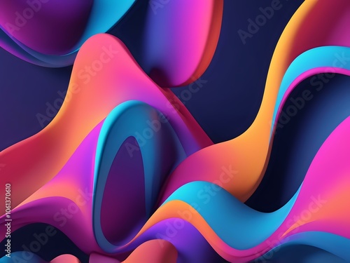 design abstract neon color gradient background 