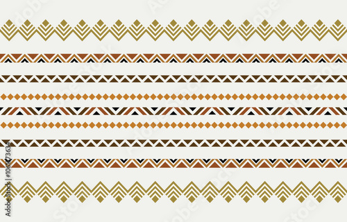 Ethnic tribal  colorful african stripe background. Seamless tribal pattern, folk embroidery, tradition geometric ornament. Traditional design for fabric, textile, print, rug, paper, tattoo