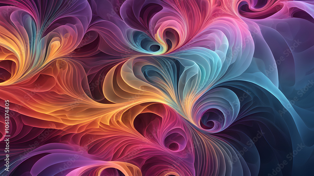 A colorful, abstract painting with a lot of different colors and shapes A colorful, abstract painting with a lot of different colors and shapes