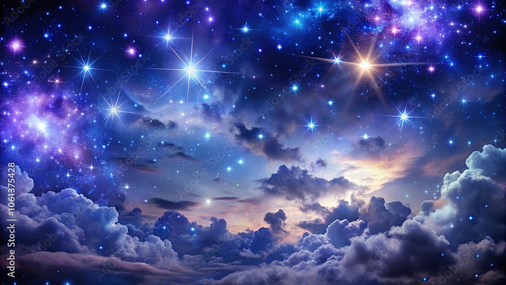 A celestial panorama of luminous stars and celestial bodies amidst a sea of clouds, revealing a cosmic spectacle of awe-inspiring beauty. A celestial panorama of luminous stars and celestial bodies amidst a sea of clouds, revealing a cosmic spectacle of awe-inspiring beauty.