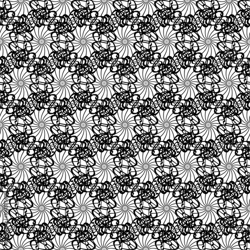 Wallpaper Mural black and white seamless abstract geometric pattern for fabric home wear surface design packaging vector Torontodigital.ca