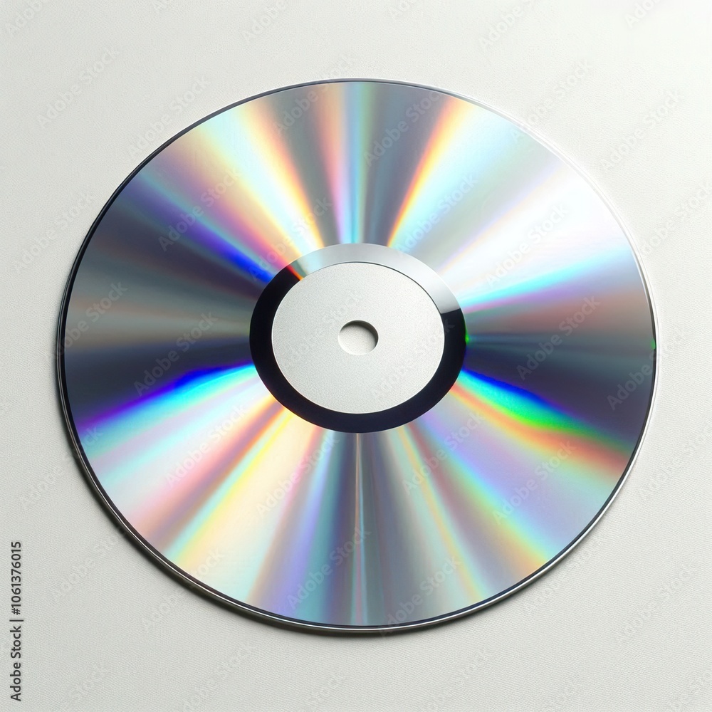 silver iridescent vinyl disc, highly iridescent, subtle gradient with lighter colors, minimalistic and luxurious design, metallic shine, isolated on a white background silver iridescent vinyl disc, highly iridescent, subtle gradient with lighter colors, minimalistic and luxurious design, metallic shine, isolated on a white background