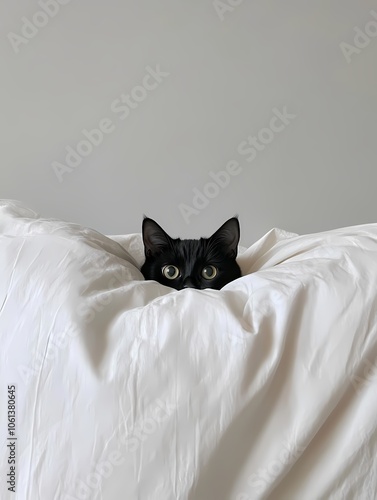 cat in bed