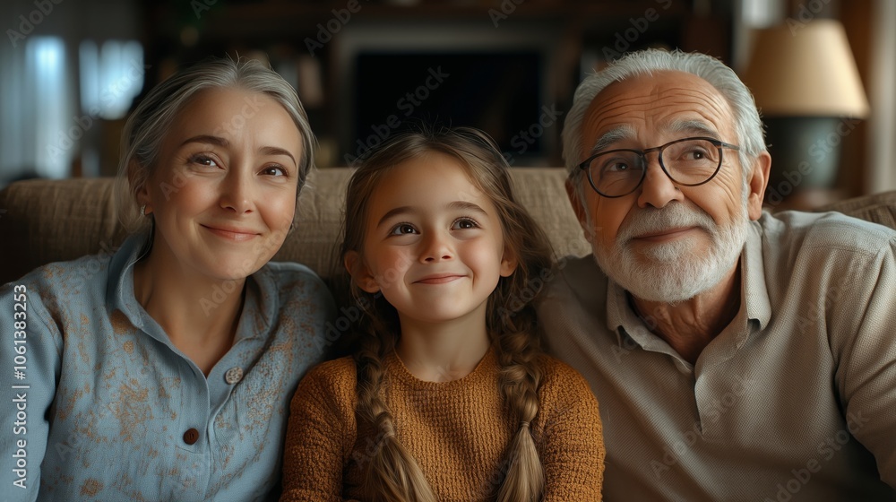 A Warm Family Portrait Capturing Generational Love and Joy A Warm Family Portrait Capturing Generational Love and Joy