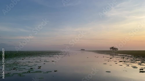 Sunrise over Corroboree billabong