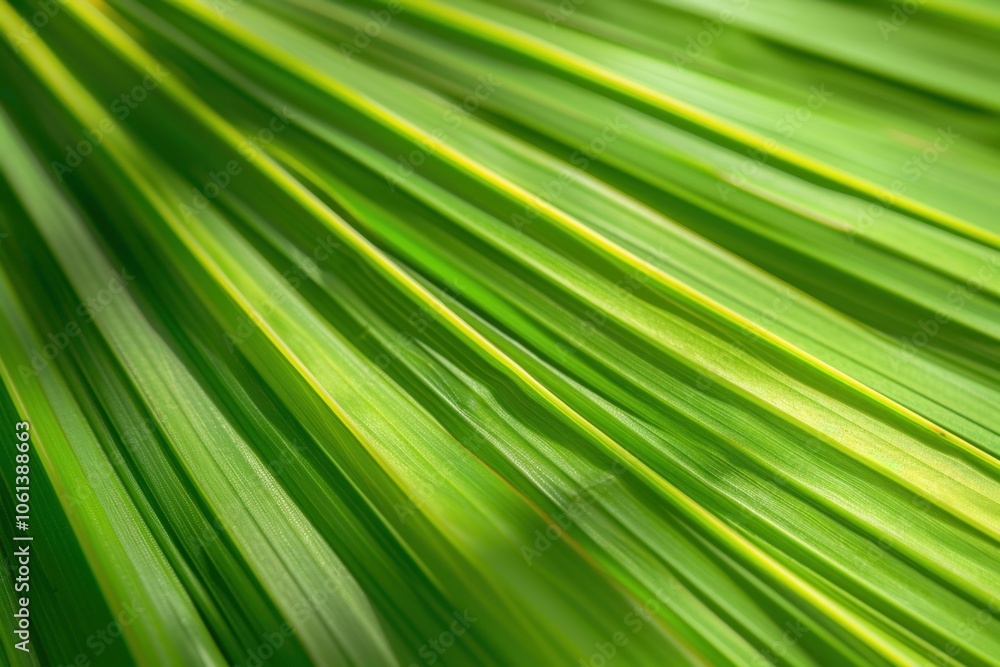 Lush Tropical Palm Leaves on Light Background Lush Tropical Palm Leaves on Light Background