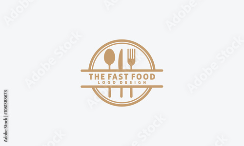 Restaurant logo design vector template