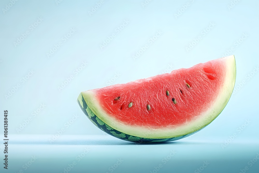 Savor fresh watermelon slice for summer refreshment Savor fresh watermelon slice for summer refreshment
