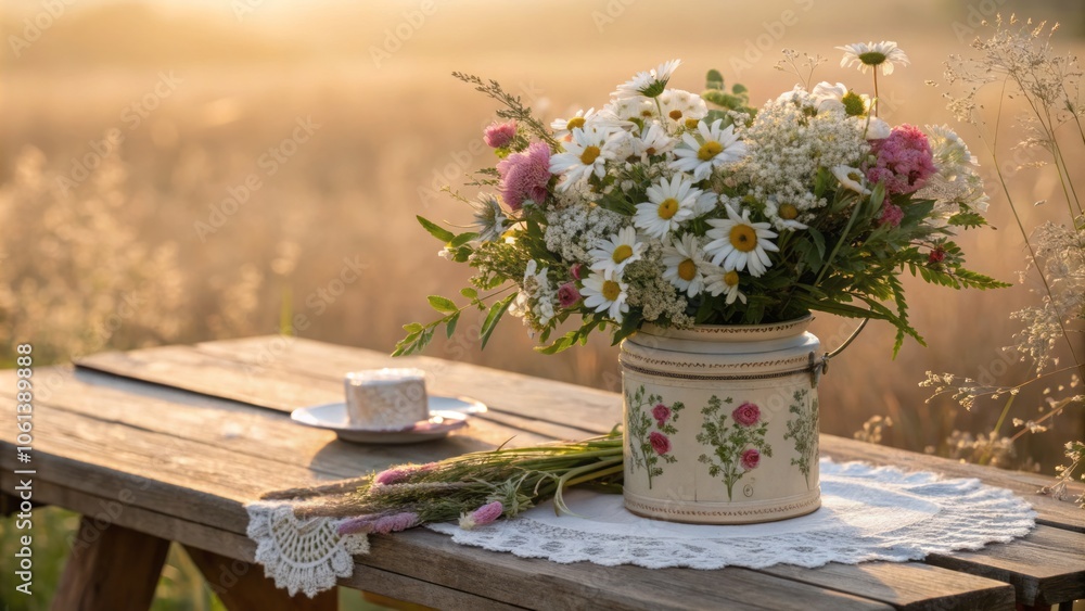 Soft Pastel Hues of Morning Light on Rustic Wooden Table Create a Serene and Inviting Atmosphere Soft Pastel Hues of Morning Light on Rustic Wooden Table Create a Serene and Inviting Atmosphere