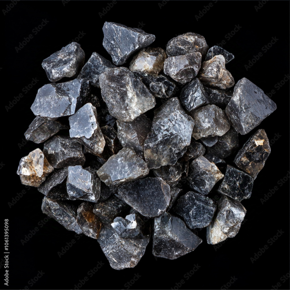 musgravite stone processed round crystals spilled on a black background, crystals ready for jewelry and in small quantity, background gray musgravite stone processed round crystals spilled on a black background, crystals ready for jewelry and in small quantity, background gray