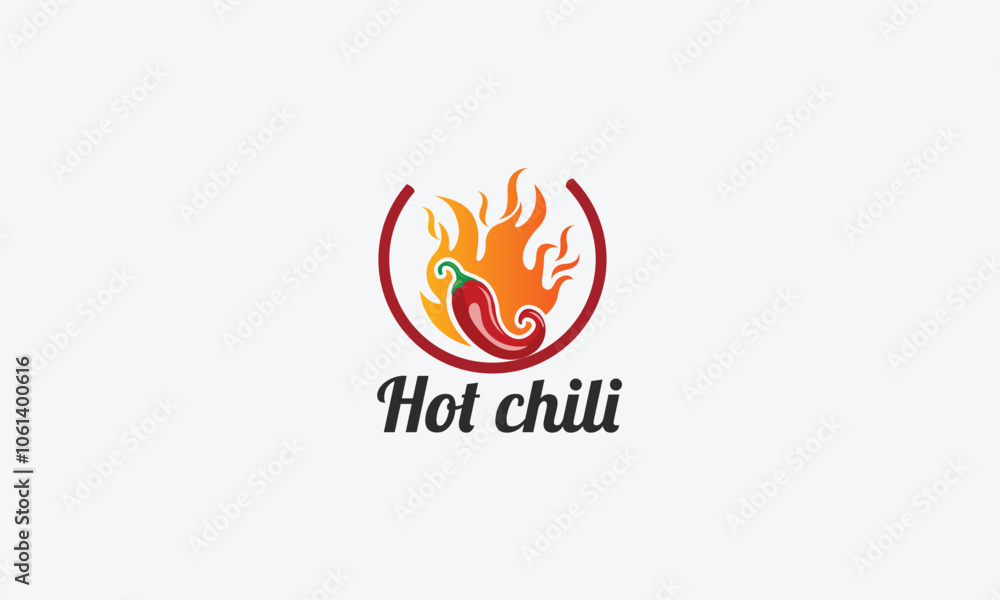 Hot chili logo design vector template Hot chili logo design vector template
