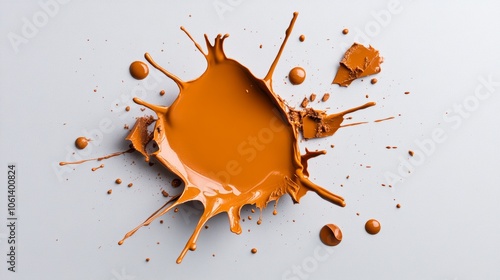 Abstract Orange Paint Splash Background   Artistic Texture