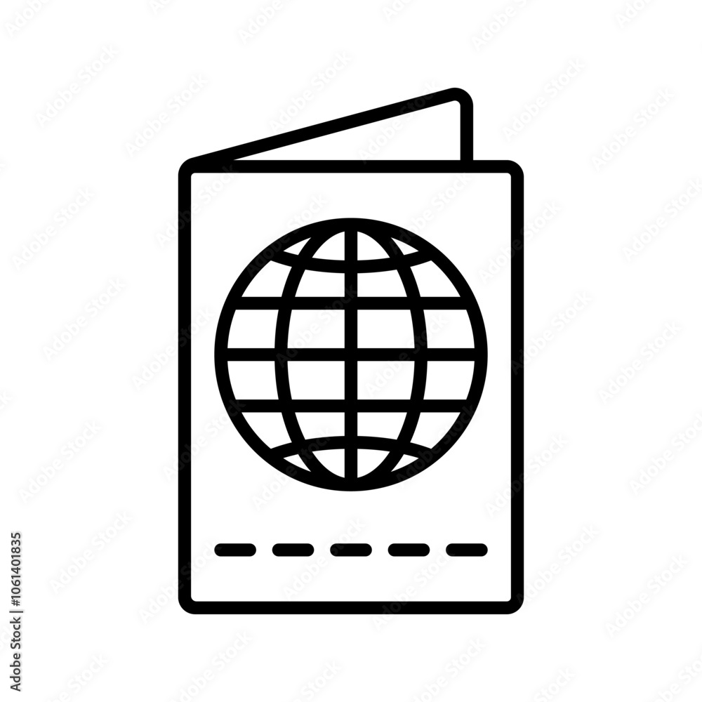 passport icon set . Simple element illustration vector graphic, suitable for app, websites, and presentations isolated on white passport icon set . Simple element illustration vector graphic, suitable for app, websites, and presentations isolated on white
