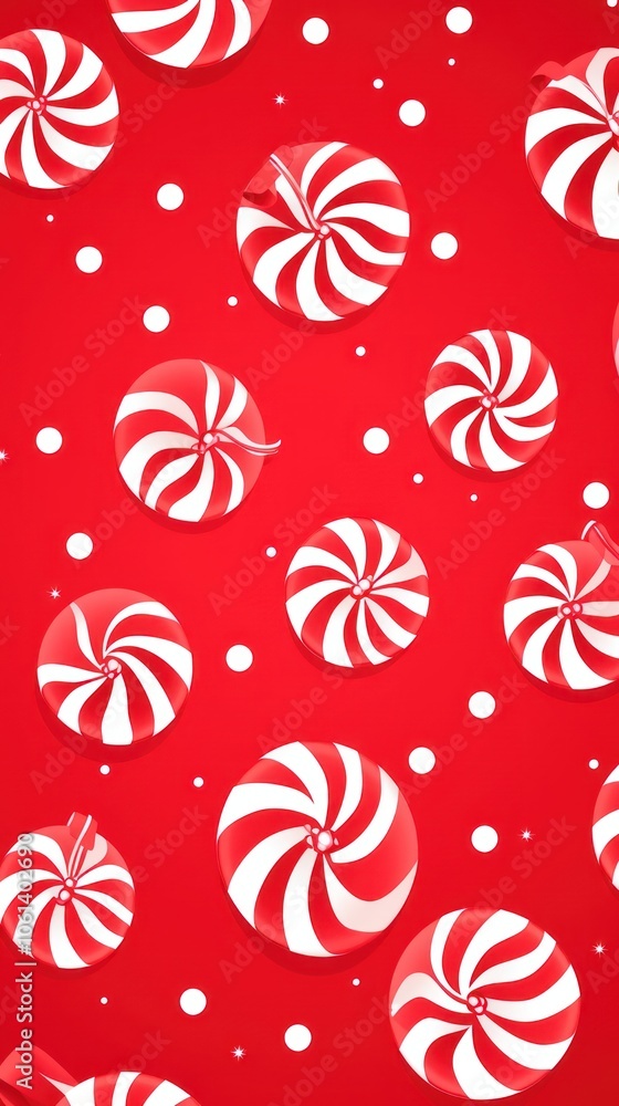 Candy cane christmas wallpaper pattern.