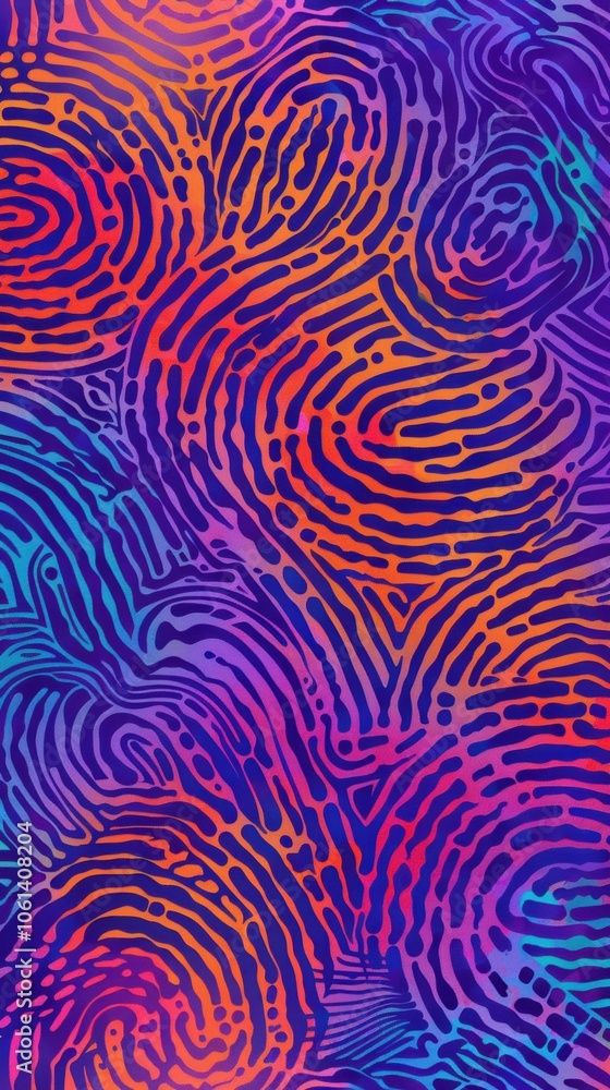 Fototapeta premium Abstract pattern with vibrant colors. AI.
