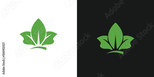 Leaf design logo inspiration for business icon 	