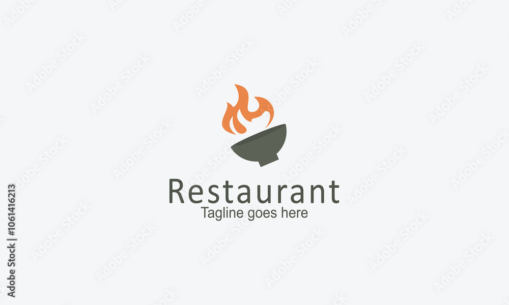 Obraz premium Restaurent logo design vector template