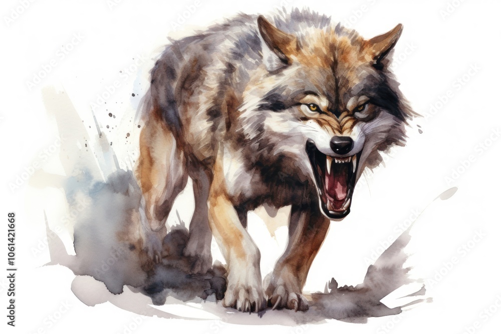 Fototapeta premium Wolf mammal animal pet.