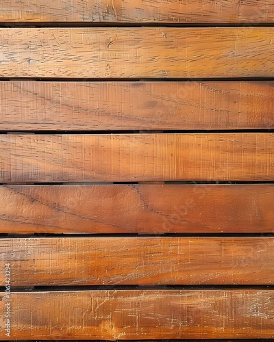 A close-up view of polished wooden planks arranged in a horizontal pattern.