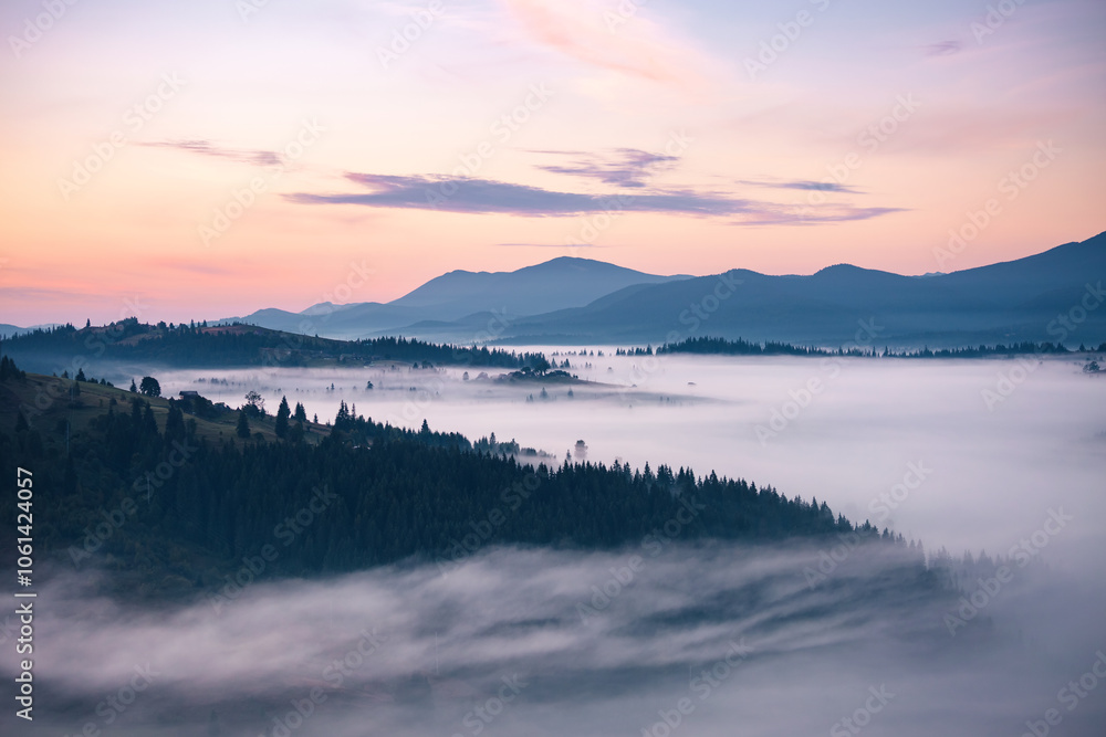 Natural morning picture in the mountains with fresh frosty air and soft sunlight. Carpathian mountains, Ukraine, Europe. Natural morning picture in the mountains with fresh frosty air and soft sunlight. Carpathian mountains, Ukraine, Europe.