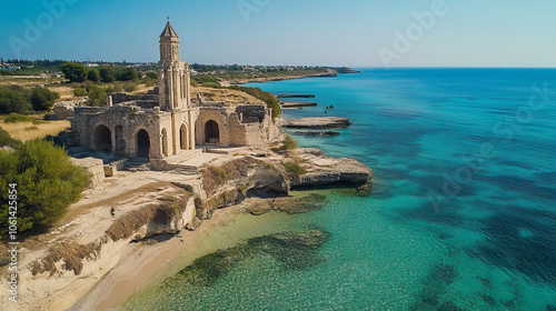 Cyprus is famous for the Sanctuary of Apollo Hylates, a place of worship dedicated to the Greek god Apollo. photo