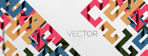 Color bend lines with shadow texture effect. Vector Illustration For Wallpaper, Banner, Background, Card, Book Illustration, landing page