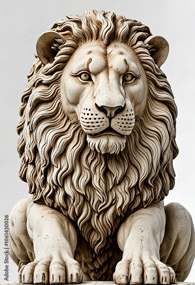 Obraz premium Lion statue, high quality